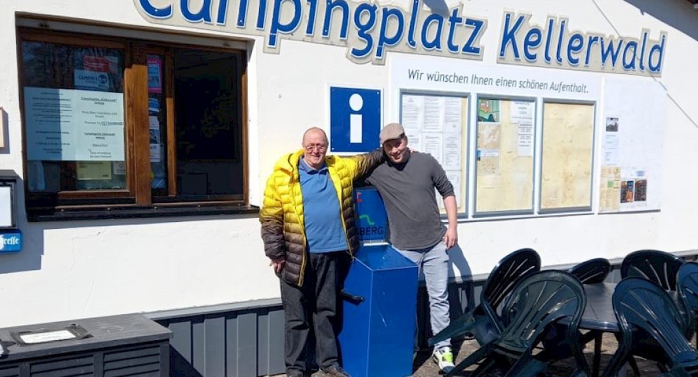 Neue Prospektbox f&uuml;r den Campingplatz Kellerwald