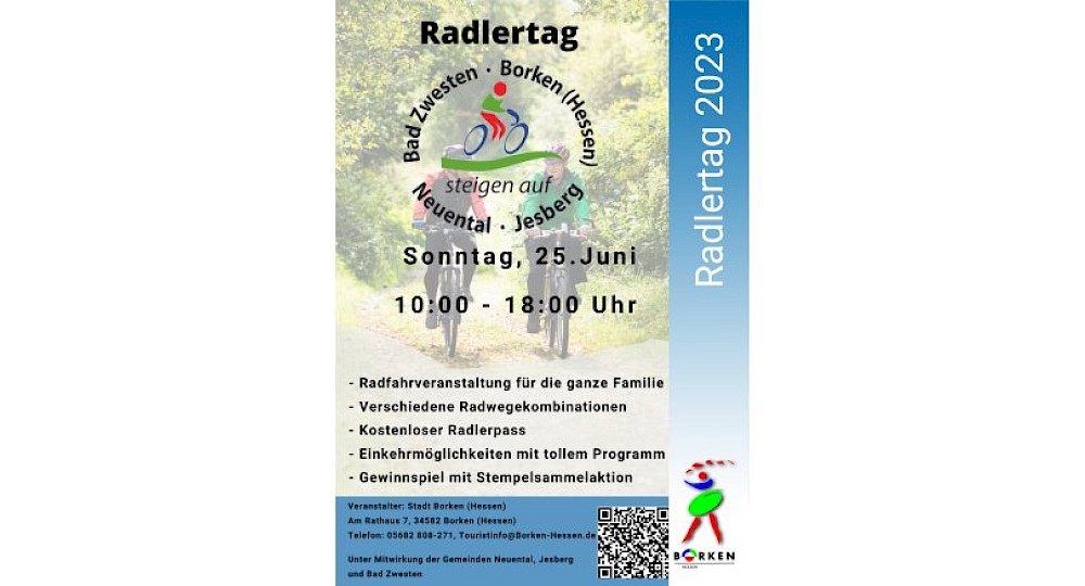 Radlertag am 25.06.2023 der Gemeinden Jesberg, Neuental, Bad Zwesten und Borken