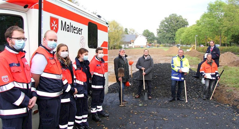 Spatenstich f&uuml;r die neue Malteser Rettungswache