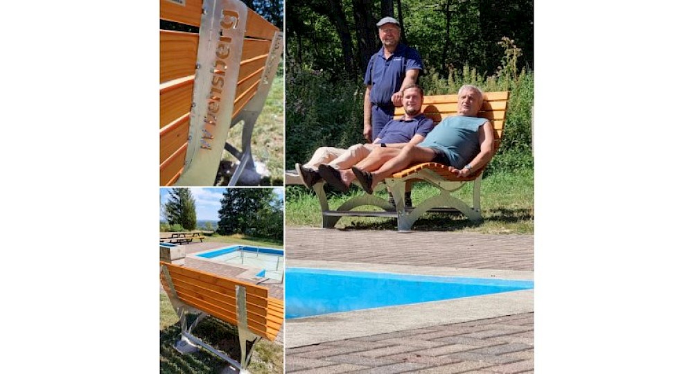 Verkehrsverein spendet Waldsofas