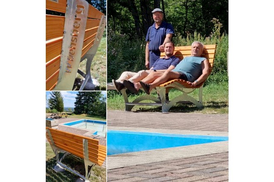 Verkehrsverein spendet Waldsofas