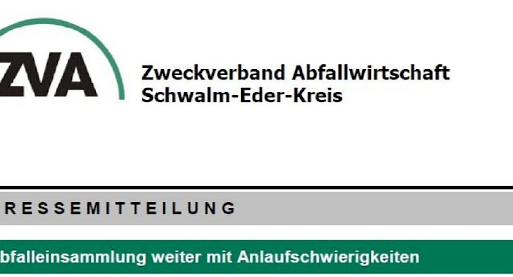 Pressemitteilung Abfalleinsammlung